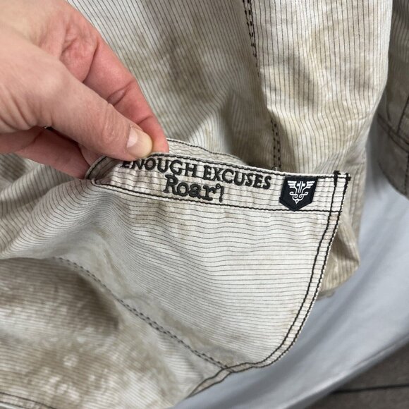 Roar Classic Western-Style Shirt w/ Embroidered Slash Designs Mens Size XXL - Picture 3 of 13